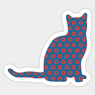 Phish Cat Donuts Sticker